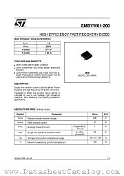 SMBYW01-200 datasheet pdf SGS Thomson Microelectronics
