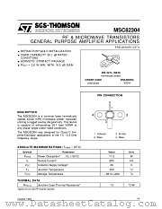 MSC82304 datasheet pdf SGS Thomson Microelectronics