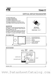 TDA8177 datasheet pdf SGS Thomson Microelectronics