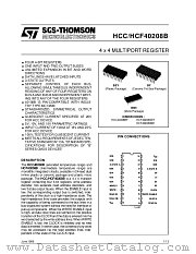 HCC40208B datasheet pdf SGS Thomson Microelectronics