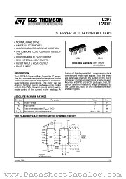 L297D datasheet pdf SGS Thomson Microelectronics