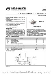L295 datasheet pdf SGS Thomson Microelectronics
