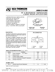 AM81214-060 datasheet pdf SGS Thomson Microelectronics