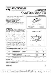AM83135-030 datasheet pdf SGS Thomson Microelectronics
