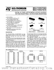 M74HCT573 datasheet pdf SGS Thomson Microelectronics