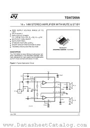 TDA7269A datasheet pdf SGS Thomson Microelectronics