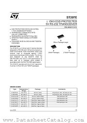 ST207E datasheet pdf SGS Thomson Microelectronics