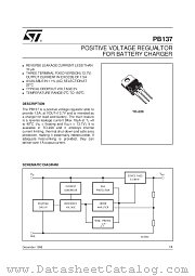 PB137 datasheet pdf SGS Thomson Microelectronics