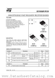 BYW99P-200 datasheet pdf SGS Thomson Microelectronics