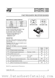 BYT231PIV-1000 datasheet pdf SGS Thomson Microelectronics