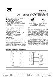 74VHCT373A datasheet pdf SGS Thomson Microelectronics