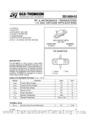 SD1888-03 datasheet pdf SGS Thomson Microelectronics