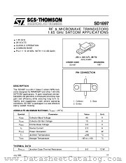 SD1897 datasheet pdf SGS Thomson Microelectronics