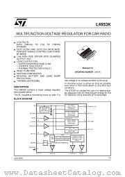 L4953K datasheet pdf SGS Thomson Microelectronics