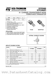 STP2N80 datasheet pdf SGS Thomson Microelectronics