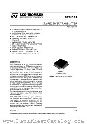 STB4395 datasheet pdf SGS Thomson Microelectronics