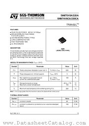 SM6T220A datasheet pdf SGS Thomson Microelectronics