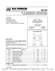 SD1457 datasheet pdf SGS Thomson Microelectronics