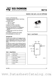 M2716 datasheet pdf SGS Thomson Microelectronics