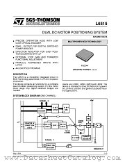 L6515 datasheet pdf SGS Thomson Microelectronics