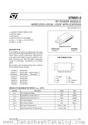 STM351-2 datasheet pdf SGS Thomson Microelectronics