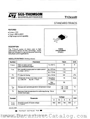 T12XXXH datasheet pdf SGS Thomson Microelectronics