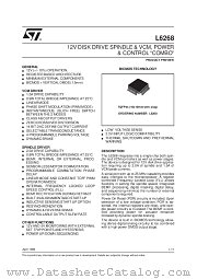 L6268 datasheet pdf SGS Thomson Microelectronics