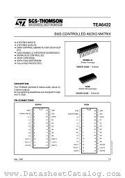 TEA6422 datasheet pdf SGS Thomson Microelectronics
