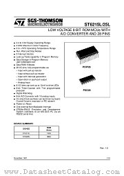 ST6215L datasheet pdf SGS Thomson Microelectronics