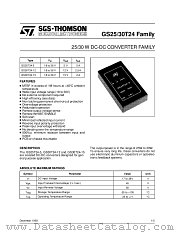 GS25T24 datasheet pdf SGS Thomson Microelectronics