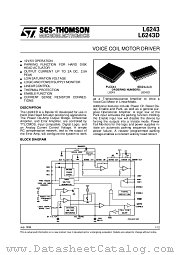 L6243 datasheet pdf SGS Thomson Microelectronics