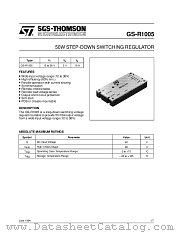 GS-R1005 datasheet pdf SGS Thomson Microelectronics