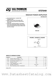 STZT5401 datasheet pdf SGS Thomson Microelectronics