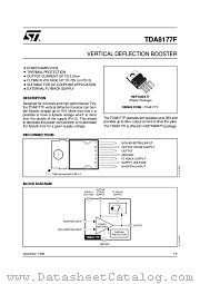 TDA8177F datasheet pdf SGS Thomson Microelectronics