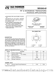 SD1542-42 datasheet pdf SGS Thomson Microelectronics