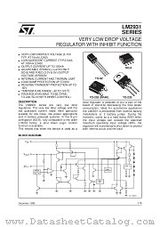 LM2931-SERIES datasheet pdf SGS Thomson Microelectronics