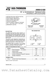 AM0912-080 datasheet pdf SGS Thomson Microelectronics