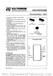 HCC4536B datasheet pdf SGS Thomson Microelectronics