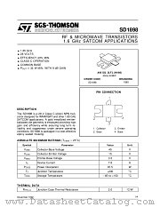 SD1898 datasheet pdf SGS Thomson Microelectronics