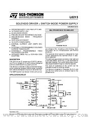 L6213 datasheet pdf SGS Thomson Microelectronics
