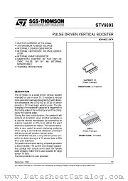 STV9303 datasheet pdf SGS Thomson Microelectronics