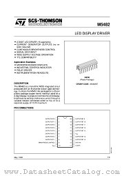 M5482 datasheet pdf SGS Thomson Microelectronics