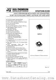 ST62E35B datasheet pdf SGS Thomson Microelectronics