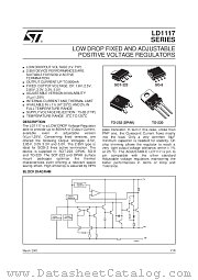 LD1117 datasheet pdf SGS Thomson Microelectronics