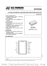 STV5722A datasheet pdf SGS Thomson Microelectronics