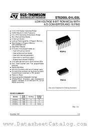 ST6201L datasheet pdf SGS Thomson Microelectronics