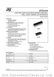 ST72141K datasheet pdf SGS Thomson Microelectronics
