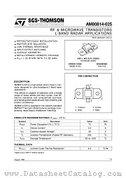 AM80814-025 datasheet pdf SGS Thomson Microelectronics
