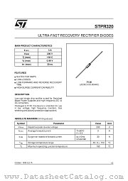STPR320 datasheet pdf SGS Thomson Microelectronics