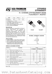 STP6NB50 datasheet pdf SGS Thomson Microelectronics